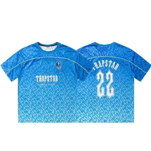 Trapstar Monogram Football Jersey Blue